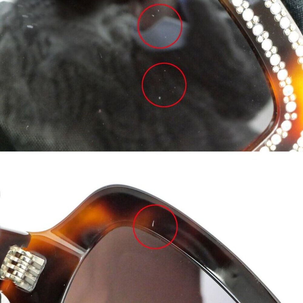 Celine Sunglasses Rhinestone Brown Silver - Picture 9 of 9